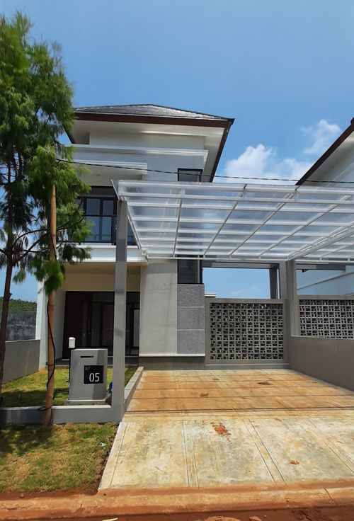 foto tampak rumah tipe Dirgamaya perumahan Kedaton Park Tahap 1