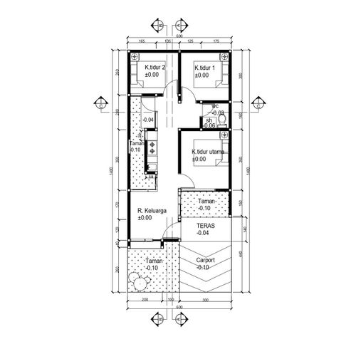 foto denah rumah tipe 52 perumahan V RESIDENCE