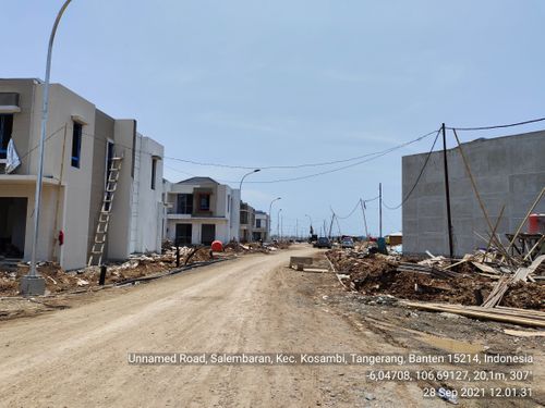 foto posisi tengah perumahan PIK2 - DISTRICT 17