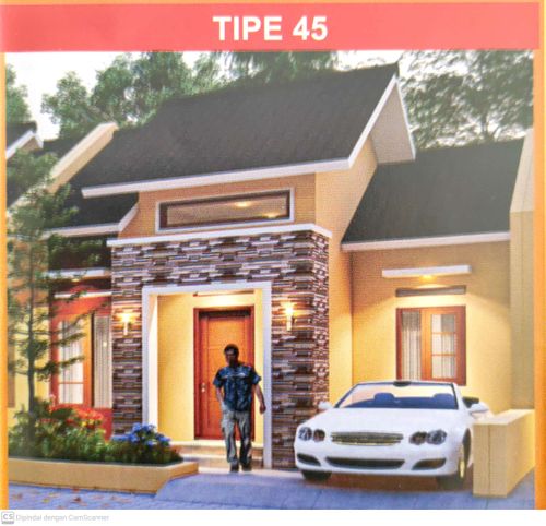 foto tampak rumah tipe 45 perumahan Bangun Rejo Indah