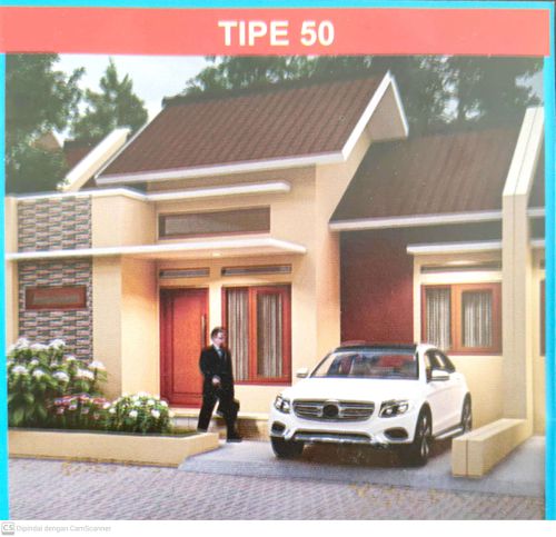 foto tampak rumah tipe 50 perumahan Bangun Rejo Indah