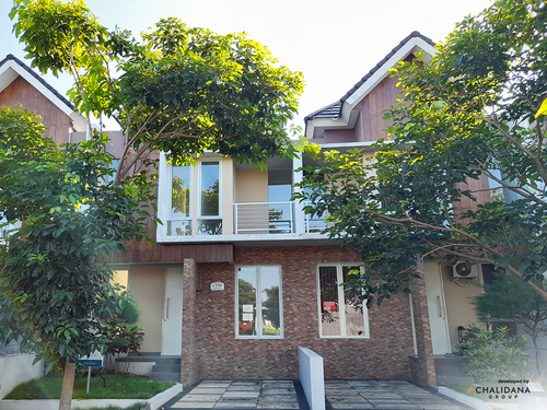 foto tampak rumah tipe BEVERLY perumahan SAFIRA JUANDA RESORT