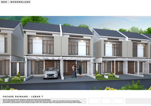foto tampak rumah tipe 75/106 perumahan Jakarta Garden City Shinano