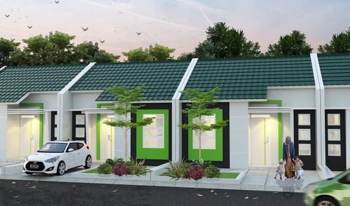 foto tampak rumah tipe 30/66 perumahan Kota Baru Widasari