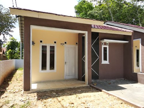 foto tampak rumah tipe 36 subsidi perumahan Anggrek Bulan Residence