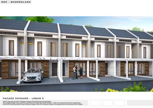 foto tampak rumah tipe 67/75 perumahan Jakarta Garden City Shinano