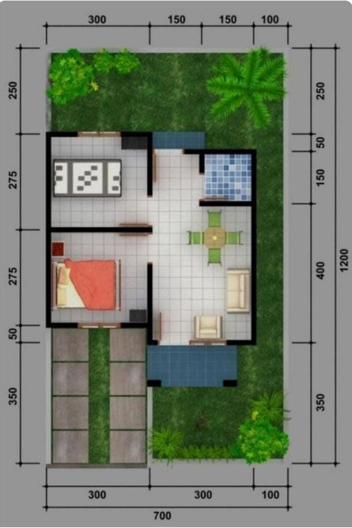 foto denah rumah tipe 36 perumahan GRAND BATIQ REGENCY II Tahap 2