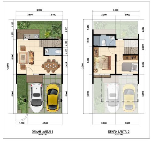 foto denah rumah tipe PANDAWA 58/78 (APRIL) perumahan Cluster Sriwijaya - Darmawangsa Residence Bekasi