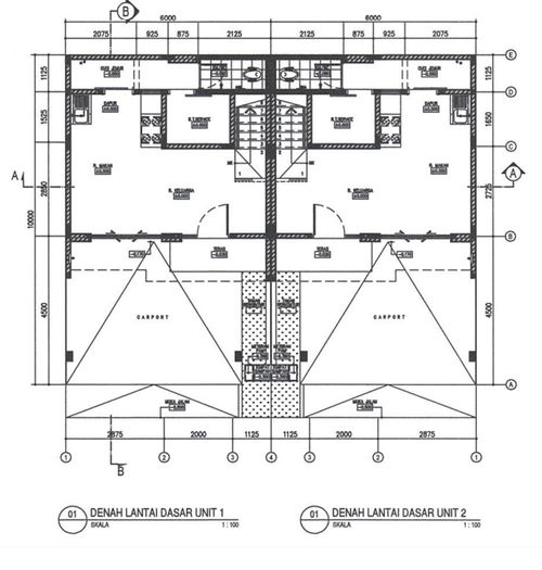 foto denah rumah tipe Edelweis 6x10 perumahan PIK2 - DISTRICT 17