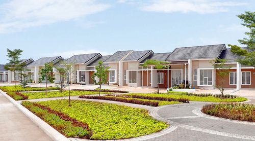foto tampak rumah tipe SALVIA 39/84 (GARDEN) perumahan Cluster Sriwijaya - Darmawangsa Residence Bekasi
