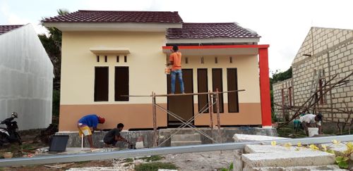 foto tampak rumah tipe 36/100m2 perumahan CALVARI RESIDENCE