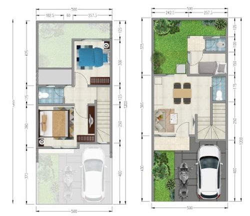 foto denah rumah tipe BALMORAL perumahan PARADISE SERPONG CITY BLOK J