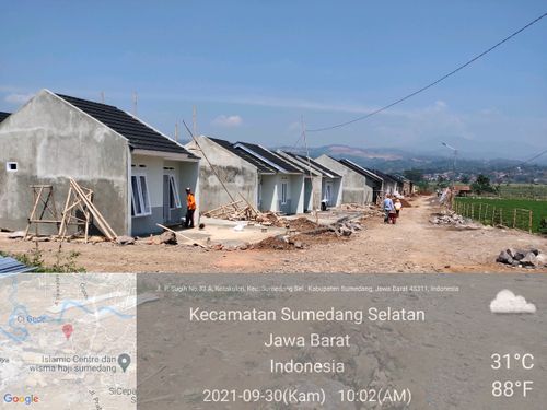 foto posisi tengah perumahan Bumi Asri Ragadiem