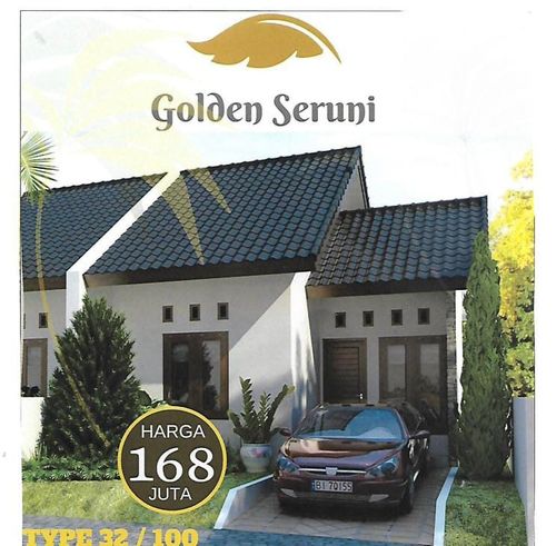 foto tampak rumah tipe 32/100 perumahan GOLDEN SERUNI