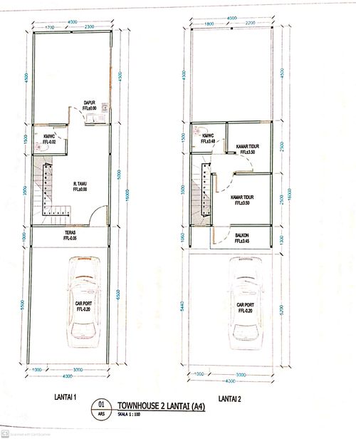 foto denah rumah tipe 61/64 perumahan PERUMAHAN SUMMERLAND