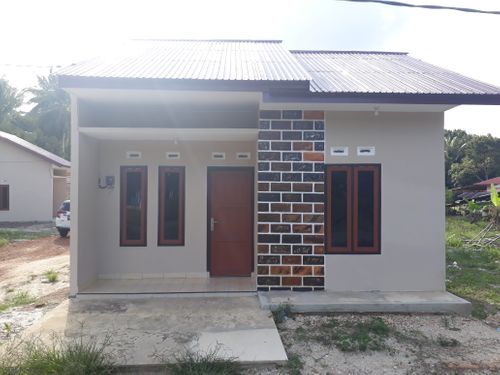 foto tampak rumah tipe 36 perumahan Kampit Residence