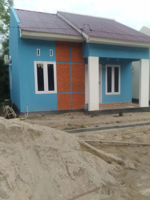 foto tampak rumah tipe Blok B 06 perumahan Griya altira permai IV