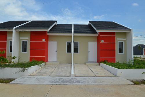 foto tampak rumah tipe RIVER perumahan VICTORIA VILLAGE