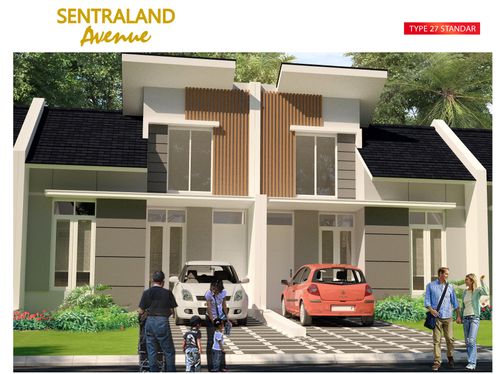 foto tampak rumah tipe 27/102 perumahan SENTRALAND AVENUE