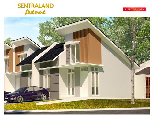 foto tampak rumah tipe Hook 27/187 perumahan SENTRALAND AVENUE