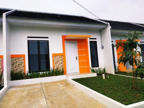 foto tampak rumah tipe 32/60 perumahan Bogor Alam Asri