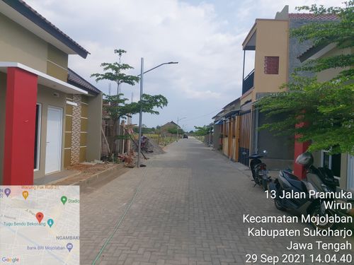 foto posisi tengah perumahan Graha Mandiri Bekonang