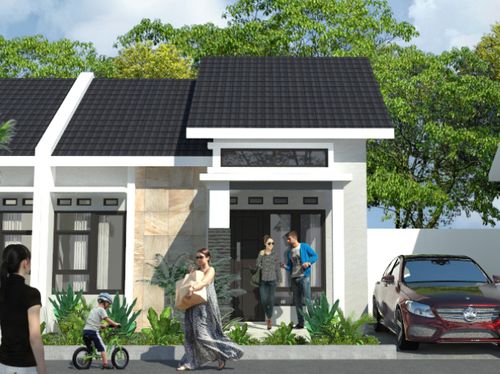 foto tampak rumah tipe platinum perumahan GRIYA ARUM RESIDENCE