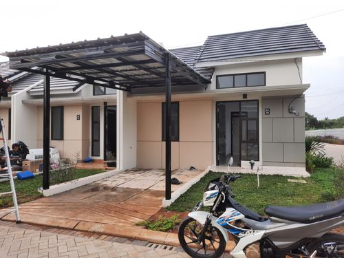 foto tampak rumah tipe 75/41 perumahan KSO PURI CEMPAKA