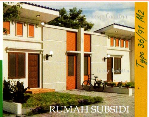 foto tampak rumah tipe standar perumahan Singara Turatea permai 2
