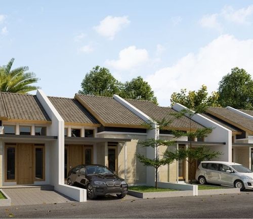 foto tampak rumah tipe 45/90 perumahan BUMI ADIPURA CLUSTER TULIP TAHAP 6
