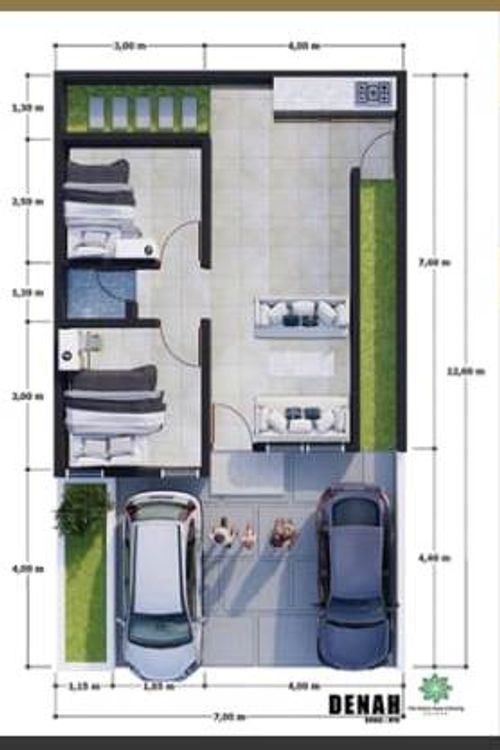 foto denah rumah tipe 36/84 perumahan VILA KEBUN RAYA CIBINONG ESTATE