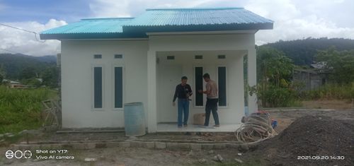 foto tampak rumah tipe 36 perumahan Yasmin park residance