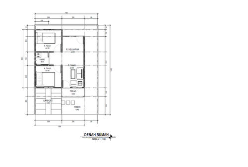 foto denah rumah tipe 36 perumahan Yasmin park residance