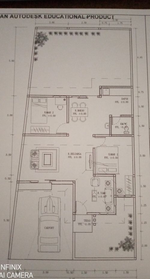 foto denah rumah tipe 66 perumahan Bukit Royal Kencana 2