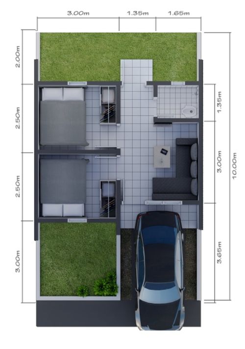 foto denah rumah tipe 108 New perumahan NIRWANA BOJONG RESIDENCE