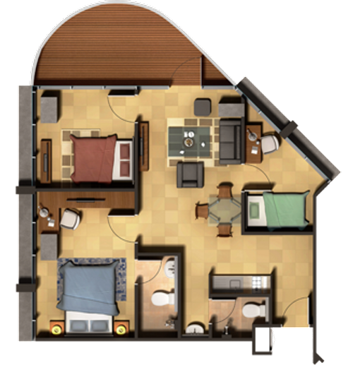 foto denah rumah tipe 3 Bed Room A perumahan Bellevue place