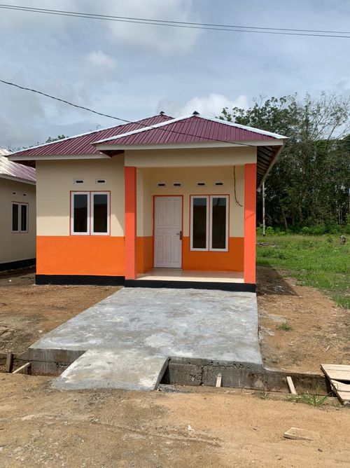 foto tampak rumah tipe 36 perumahan Pulang Pisau Permai