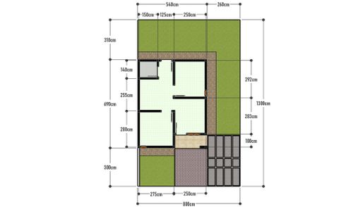 foto denah rumah tipe 36 perumahan Tadulako Hills Residence