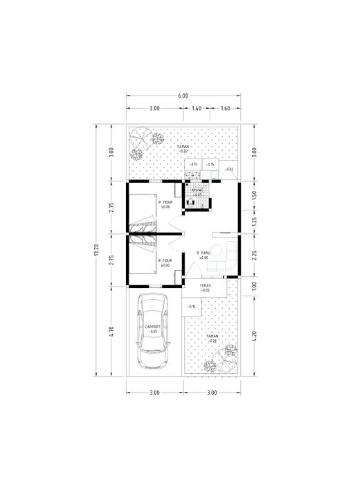foto denah rumah tipe 36/79 perumahan Puri Adem Ayem 2