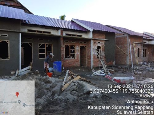 foto tampak rumah tipe 36/84 perumahan Griya Mutiara Bojoe