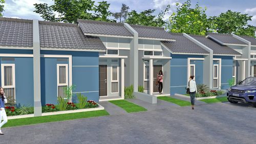 foto tampak rumah tipe 27/60 perumahan Nindya Asri 5 Tahap 2