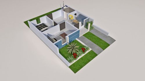 foto denah rumah tipe 27/60 perumahan Nindya Asri 5 Tahap 2