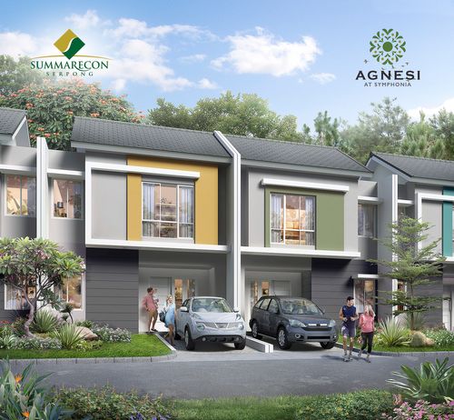 foto tampak rumah tipe L7 IRR Luxury 2 perumahan Cluster Agnesi
