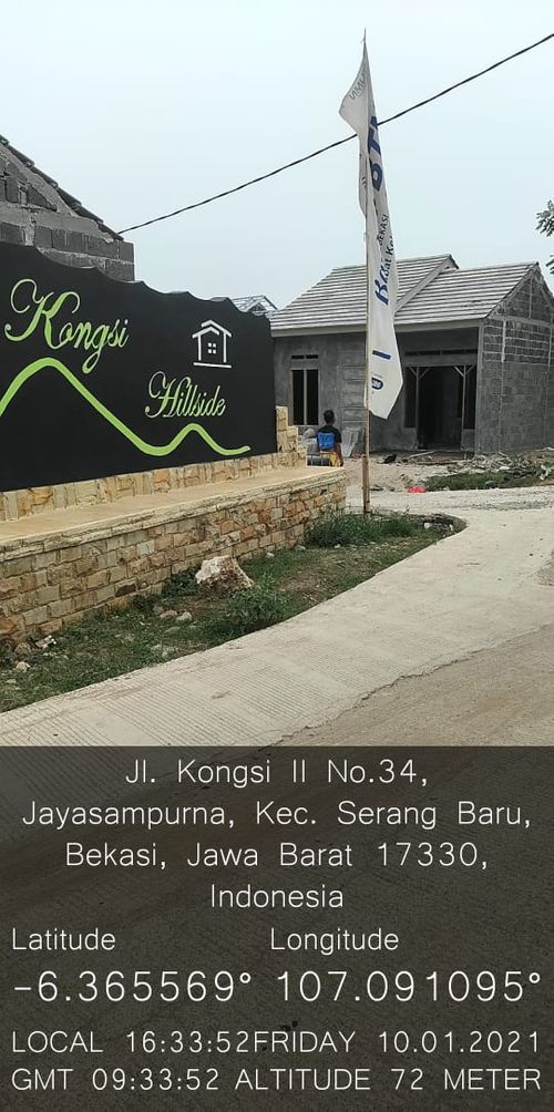 foto gerbang perumahan Kongsi Hillside
