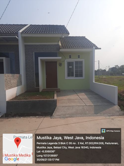 foto tampak rumah tipe 30/60 TAMAN perumahan Permata Legenda 3