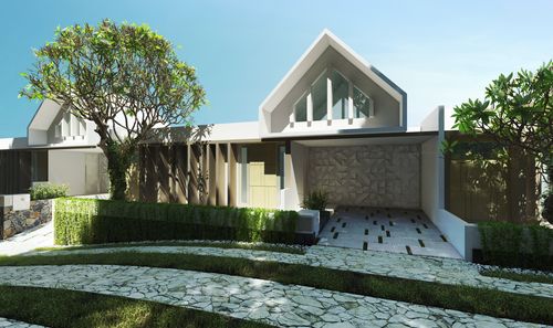 foto tampak rumah tipe 156/224 perumahan MELASE HILL