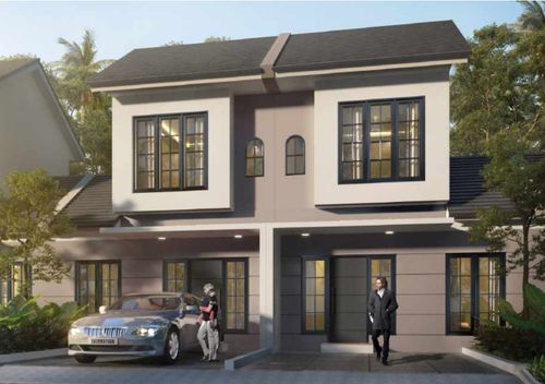 foto tampak rumah tipe 40/73 perumahan JUANDA HARAPAN PERMAI