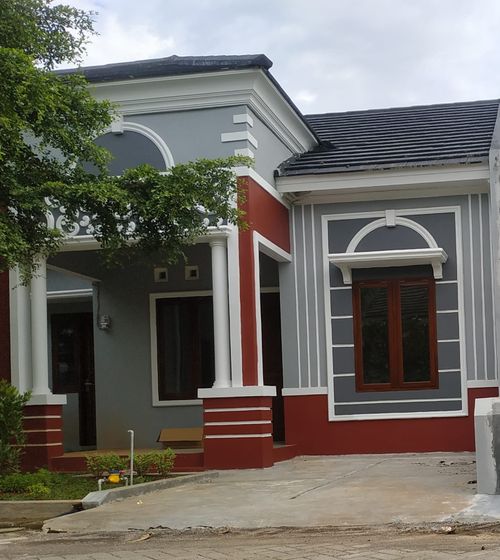 foto tampak rumah tipe 58 perumahan PERUMAHAN SAPPHIRE MEDITERANIA