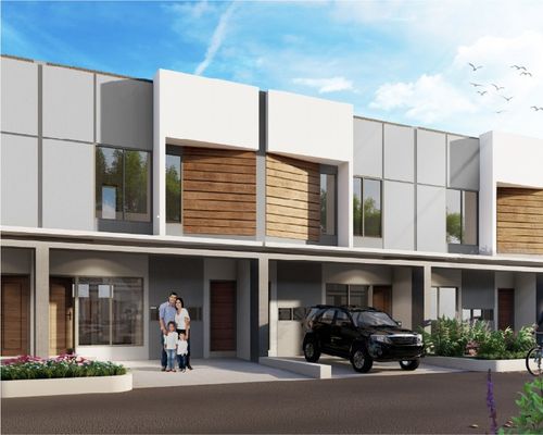 foto tampak rumah tipe NEW CAMELIA perumahan Blossom Park Residence
