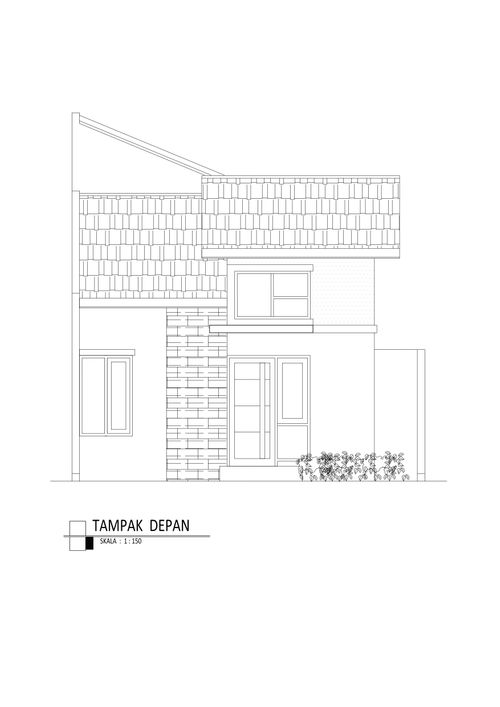 foto tampak rumah tipe Tulip 40/87.5 perumahan Taman Sukodono Indah